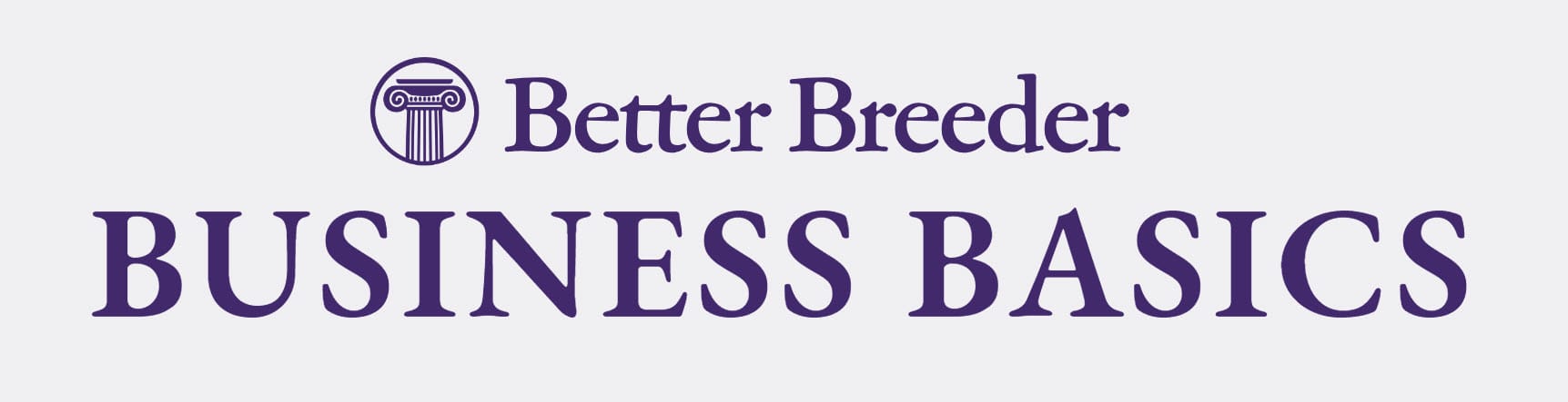 Better Breeder Business Basics logo